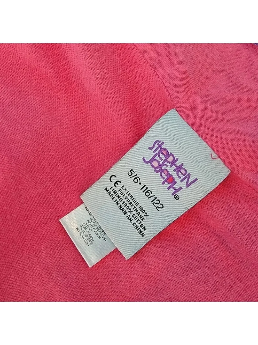 Stephen Joseph Raincoat Girls Size 5 / 6 Pink Western Horse Flowers Jacket T54
